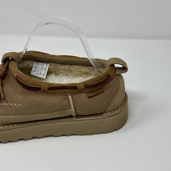 UGG Tasman Regenerate Sheepskin Sand Suede Women 11 Men 10 Tassel STORE MODEL - Picture 9 of 16